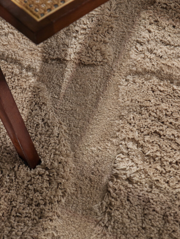 Geometrisch hoogpolig vloerkleed - Lambeth Beige Geometrisch hoogpolig vloerkleed - Lambeth Beige