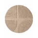 Rond geometrisch hoogpolig vloerkleed - Lambeth Beige Rond geometrisch hoogpolig vloerkleed - Lambeth Beige