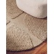 Rond geometrisch hoogpolig vloerkleed - Lambeth Beige Rond geometrisch hoogpolig vloerkleed - Lambeth Beige
