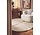 Rond geometrisch hoogpolig vloerkleed - Lambeth Creme