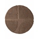 Rond geometrisch hoogpolig vloerkleed - Lambeth Bruin Rond geometrisch hoogpolig vloerkleed - Lambeth Bruin
