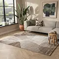 Abstract vloerkleed - Vernazza Beige/Grijs