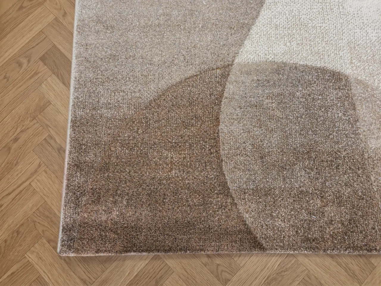 Abstract vloerkleed - Vernazza Beige/Grijs