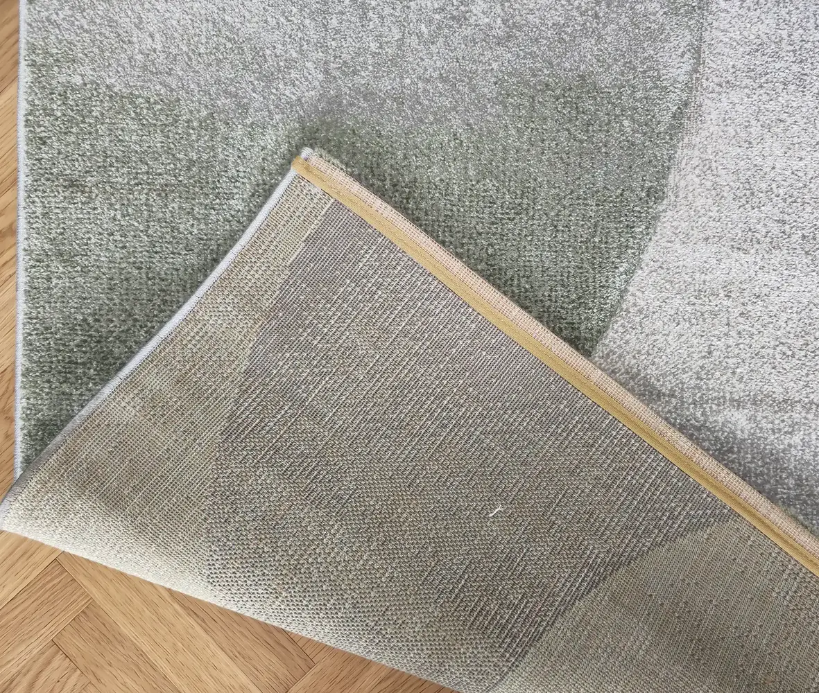 Abstract vloerkleed - Vernazza Groen/Creme