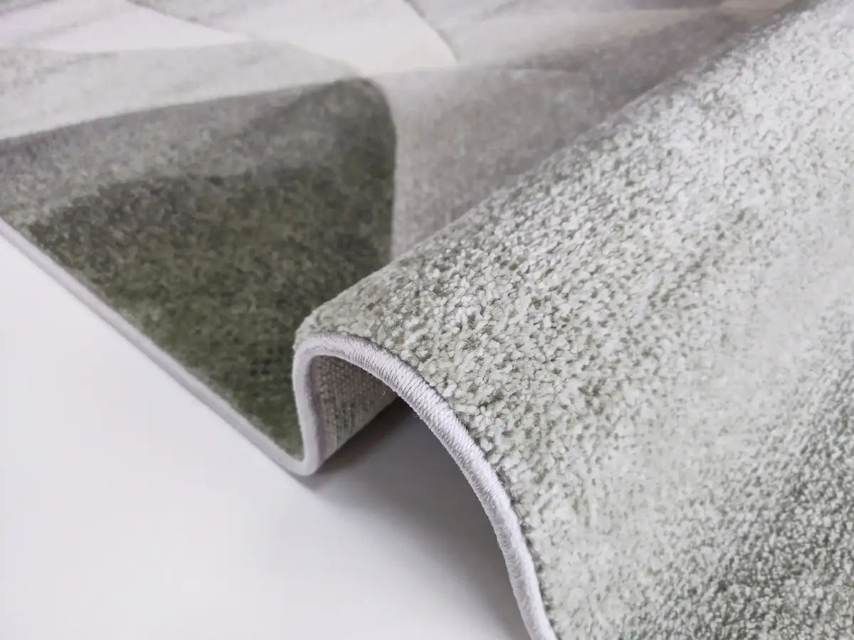 Abstract vloerkleed - Vernazza Groen/Creme
