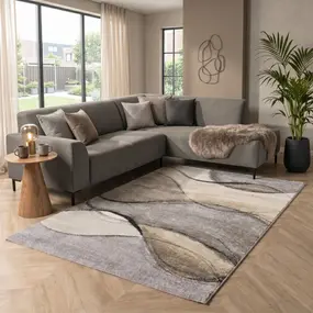 Abstract vloerkleed - Belos Beige/Grijs/Taupe