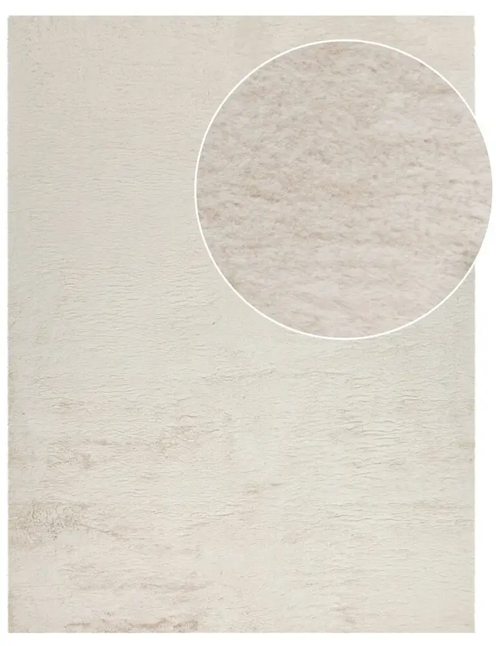 Laagpolig fluffy vloerkleed - Amalfi Beige Laagpolig fluffy vloerkleed - Amalfi Beige