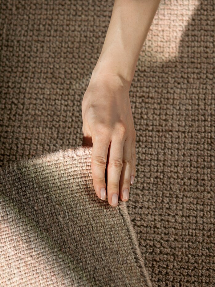 Wollen vloerkleed - Greenwich Beige Wollen vloerkleed - Greenwich Beige