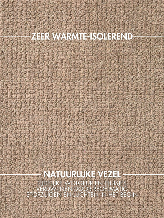 Wollen vloerkleed - Greenwich Beige Wollen vloerkleed - Greenwich Beige