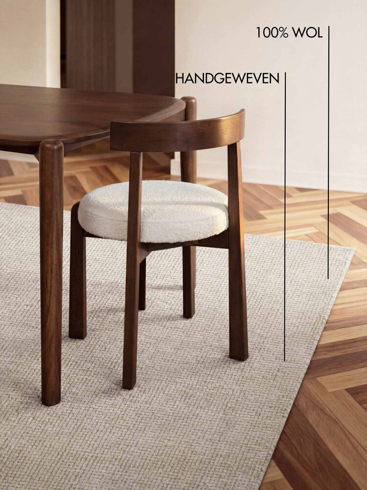 Wollen vloerkleed - Greenwich Naturel Wit Wollen vloerkleed - Greenwich Naturel Wit