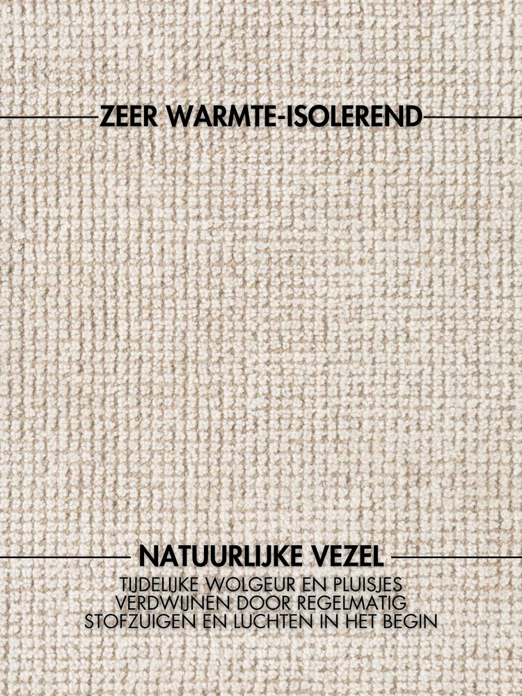 Wollen vloerkleed - Greenwich Naturel Wit Wollen vloerkleed - Greenwich Naturel Wit