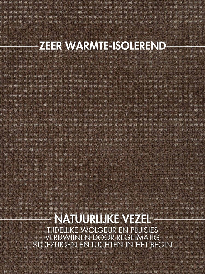 Wollen vloerkleed - Greenwich Bruin Wollen vloerkleed - Greenwich Bruin