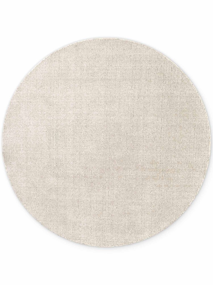 Rond wollen vloerkleed - Greenwich Naturel Wit Rond wollen vloerkleed - Greenwich Naturel Wit