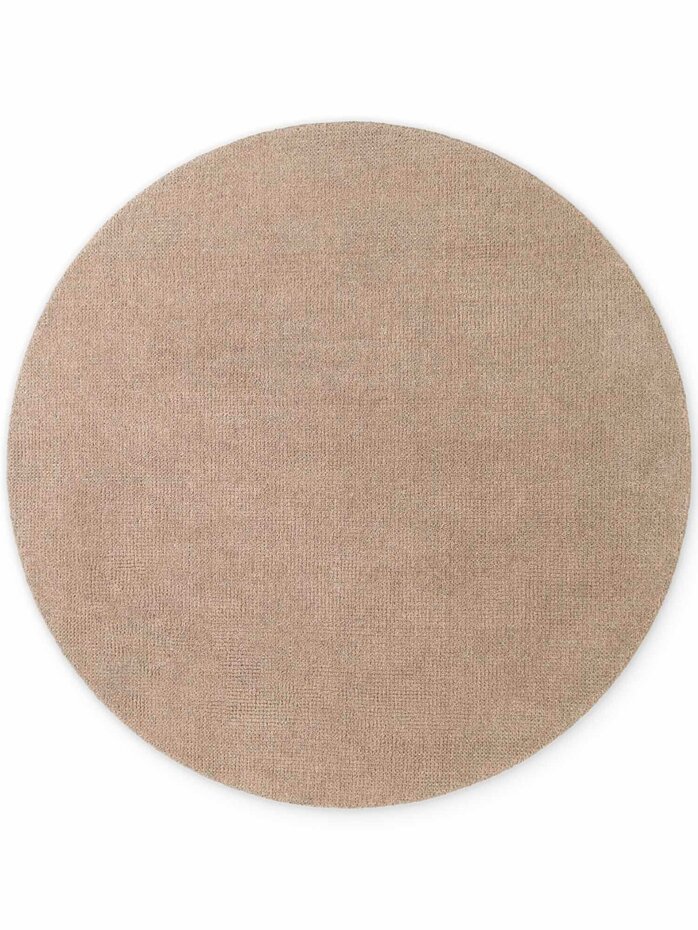 Rond wollen vloerkleed - Greenwich Beige Rond wollen vloerkleed - Greenwich Beige