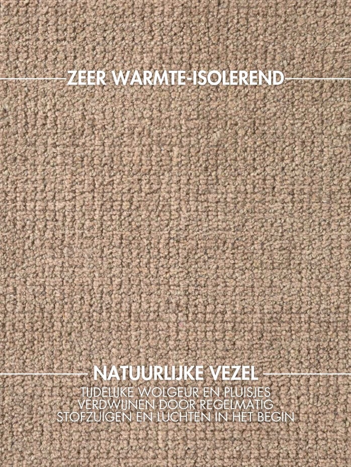Rond wollen vloerkleed - Greenwich Beige Rond wollen vloerkleed - Greenwich Beige