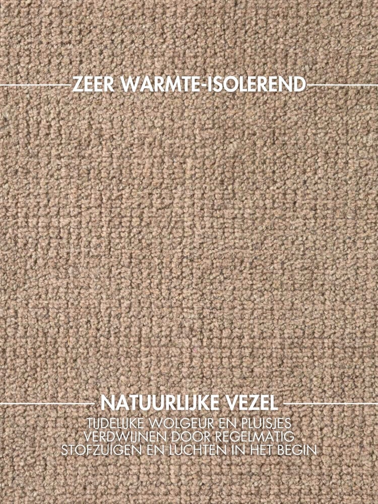 Rond wollen vloerkleed - Greenwich Beige Rond wollen vloerkleed - Greenwich Beige