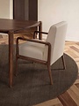 Rond wollen vloerkleed - Greenwich Bruin