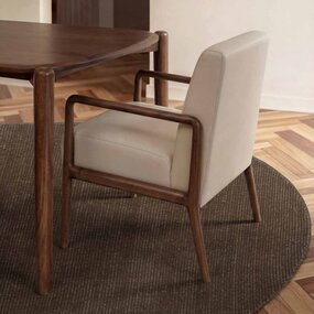 Ted Baker Rond wollen vloerkleed - Greenwich Bruin Ted Baker Rond wollen vloerkleed - Greenwich Bruin