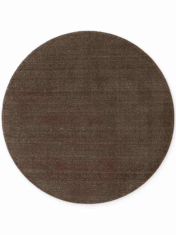 Rond wollen vloerkleed - Greenwich Bruin Rond wollen vloerkleed - Greenwich Bruin