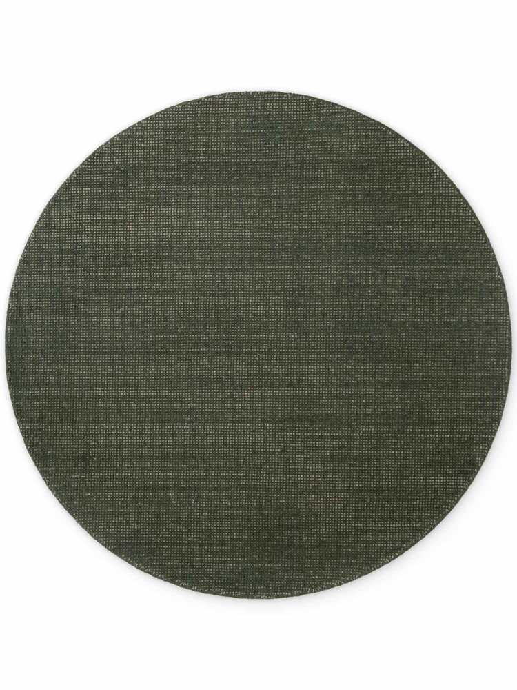 Rond wollen vloerkleed - Greenwich Groen