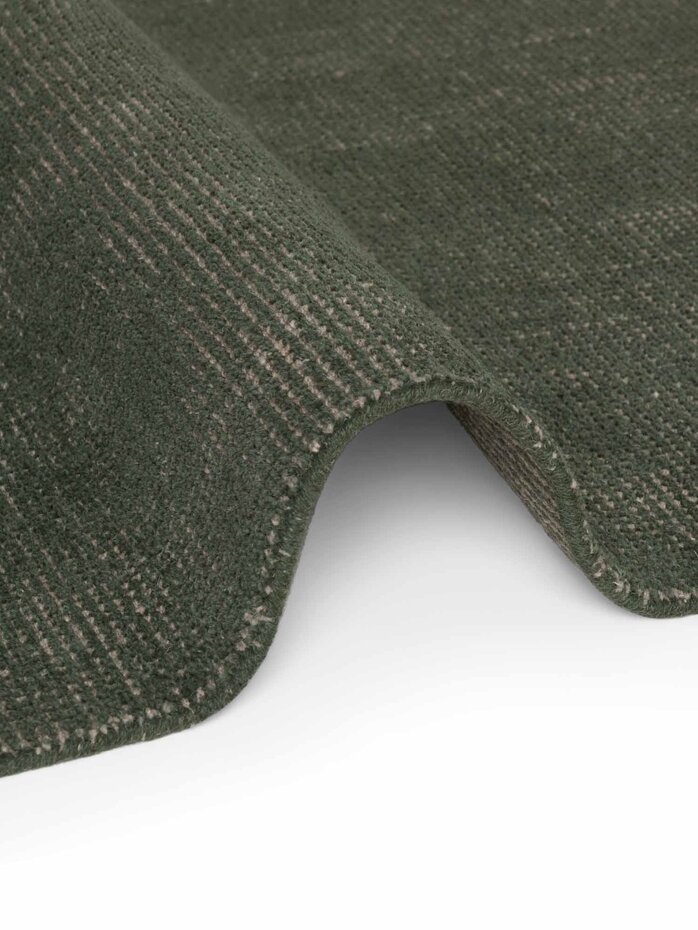 Rond wollen vloerkleed - Greenwich Groen