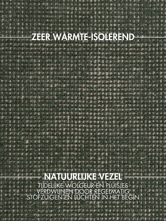 Rond wollen vloerkleed - Greenwich Groen