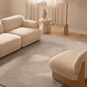 Ted Baker Wollen vloerkleed - Kensington Beige Ted Baker Wollen vloerkleed - Kensington Beige