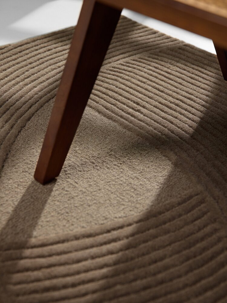 Wollen vloerkleed - Kensington Bruin Wollen vloerkleed - Kensington Bruin