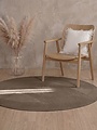Rond wollen vloerkleed - Kensington Bruin