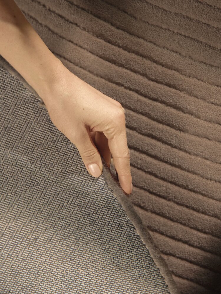 Rond wollen vloerkleed - Kensington Bruin Rond wollen vloerkleed - Kensington Bruin