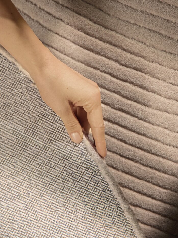 Rond wollen vloerkleed - Kensington Beige Rond wollen vloerkleed - Kensington Beige