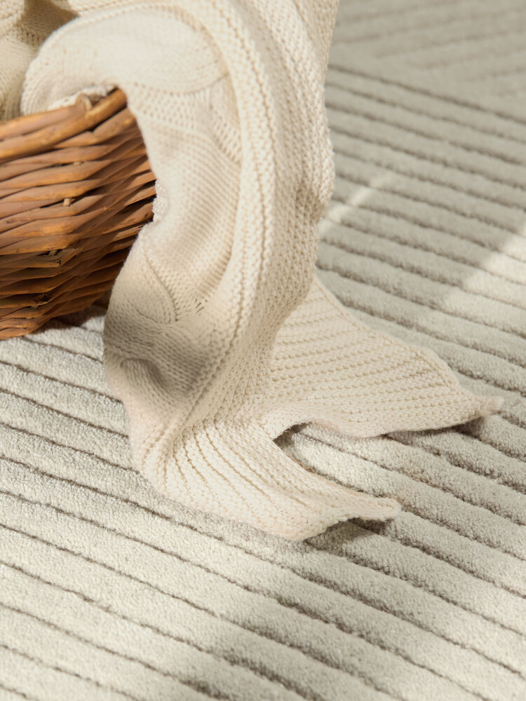 Rond wollen vloerkleed - Kensington Creme