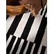 Wollen vloerkleed geometrisch - Stryve Pulse Zwart/Wit Wollen vloerkleed geometrisch - Stryve Pulse Zwart/Wit