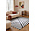 Wollen vloerkleed geometrisch - Stryve Noir Zwart/Wit
