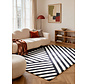 Wollen vloerkleed geometrisch - Stryve Noir Zwart/Wit