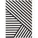 Wollen vloerkleed geometrisch - Stryve Noir Zwart/Wit Wollen vloerkleed geometrisch - Stryve Noir Zwart/Wit