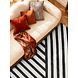 Wollen vloerkleed geometrisch - Stryve Noir Zwart/Wit Wollen vloerkleed geometrisch - Stryve Noir Zwart/Wit