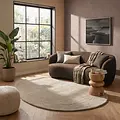 Organisch wollen vloerkleed - Natural Pebble Creme/Naturel