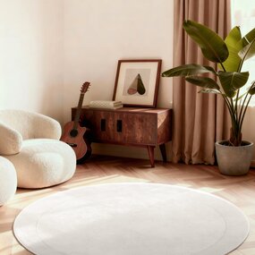 Villeroy & Boch Rond wollen vloerkleed - Kivi Creme Villeroy & Boch Rond wollen vloerkleed - Kivi Creme
