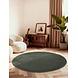 Rond wollen vloerkleed - Kivi Groen Rond wollen vloerkleed - Kivi Groen