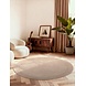 Rond wollen vloerkleed - Kivi Beige Rond wollen vloerkleed - Kivi Beige
