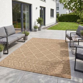 Boho buitenkleed - Mira Beige Boho buitenkleed - Mira Beige