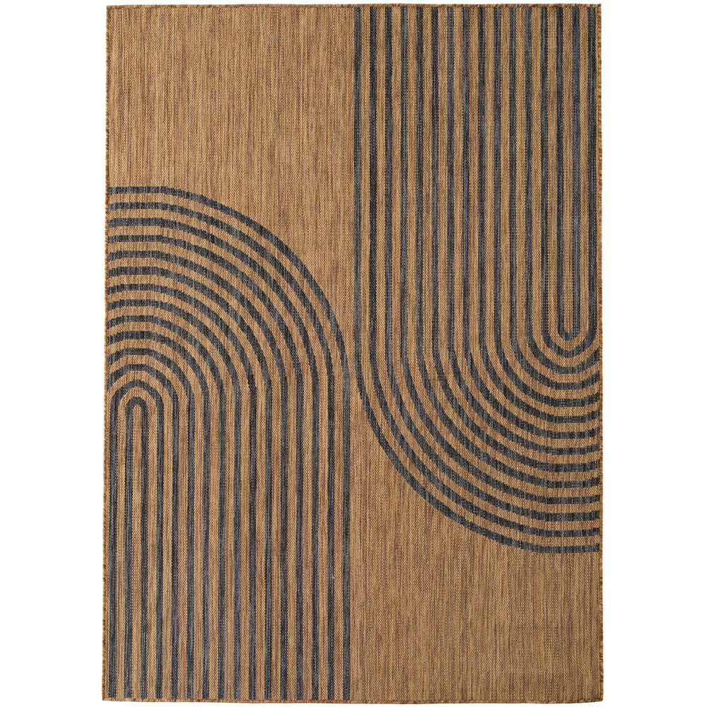 Japandi buitenkleed - Mira Naturel/Zwart Japandi buitenkleed - Mira Naturel/Zwart