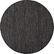 Rond effen buitenkleed - Mira Zwart Rond effen buitenkleed - Mira Zwart