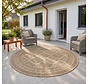Rond Boho buitenkleed - Mira Beige
