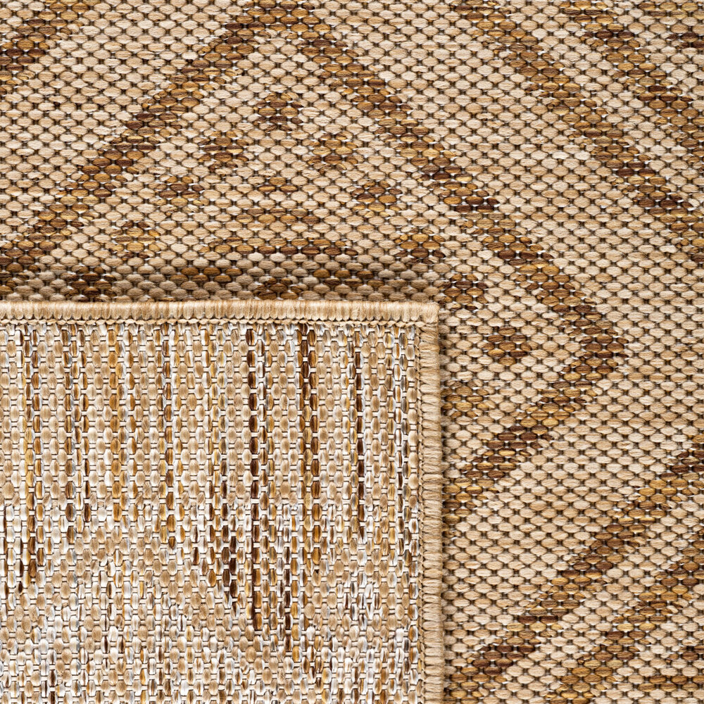 Rond Boho buitenkleed - Mira Beige Rond Boho buitenkleed - Mira Beige