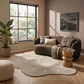Art Weavers Organisch wollen vloerkleed - Flowform Creme/Naturel Art Weavers Organisch wollen vloerkleed - Flowform Creme/Naturel