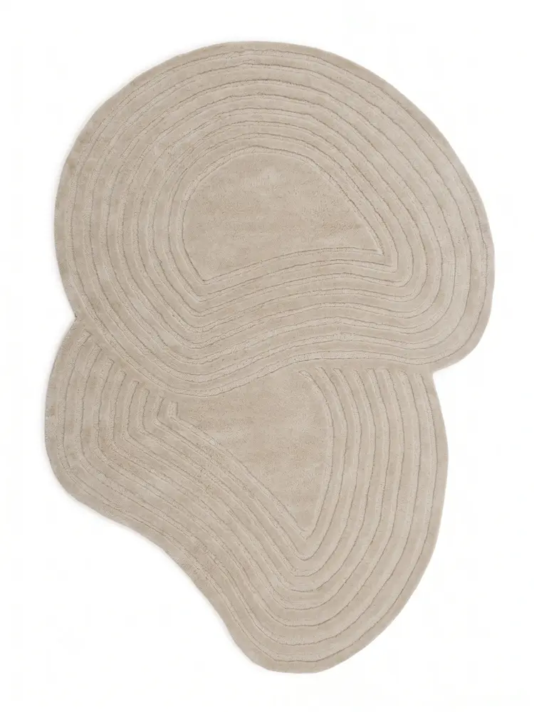 Organisch wollen vloerkleed - Flowform Creme/Naturel Organisch wollen vloerkleed - Flowform Creme/Naturel