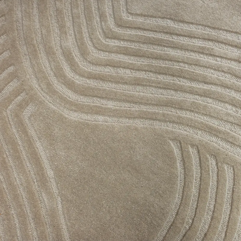 Organisch wollen vloerkleed - Flowform Creme/Naturel Organisch wollen vloerkleed - Flowform Creme/Naturel