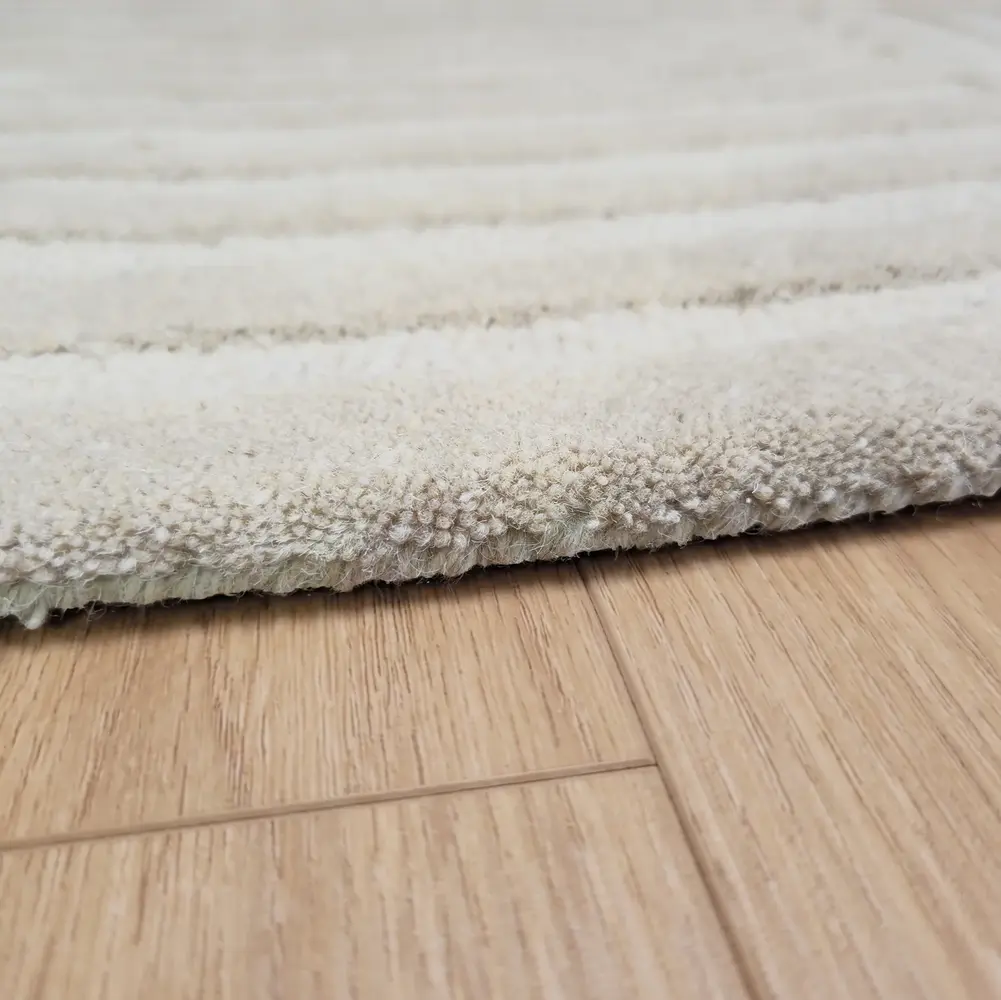 Organisch wollen vloerkleed - Flowform Creme/Naturel Organisch wollen vloerkleed - Flowform Creme/Naturel
